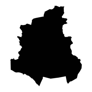 Kainuu haritası, Finlandiya bölgesi. Vektör illüstrasyonu.