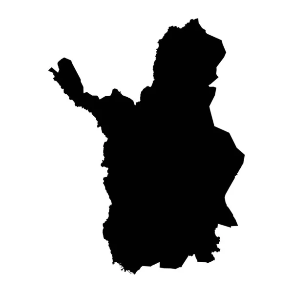 フィンランドの地域のラップランドマップ ベクターイラスト — ストックベクタ