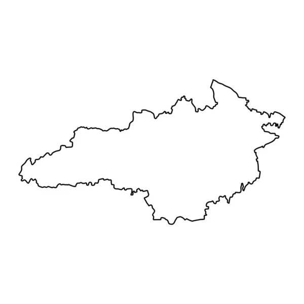 Mappa Dell Oblast Kirovohrad Provincia Ucraina Illustrazione Vettoriale — Vettoriale Stock