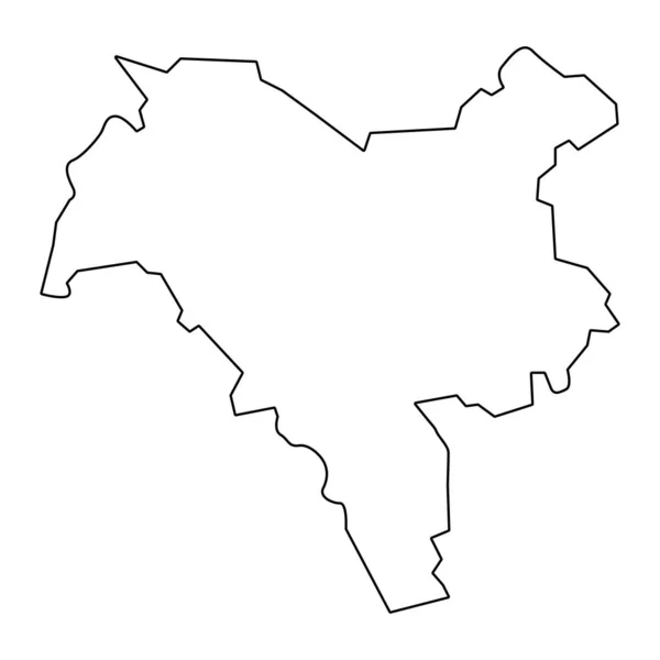 Kiev Mapa Provincia Ucrania Ilustración Vectorial — Vector de stock