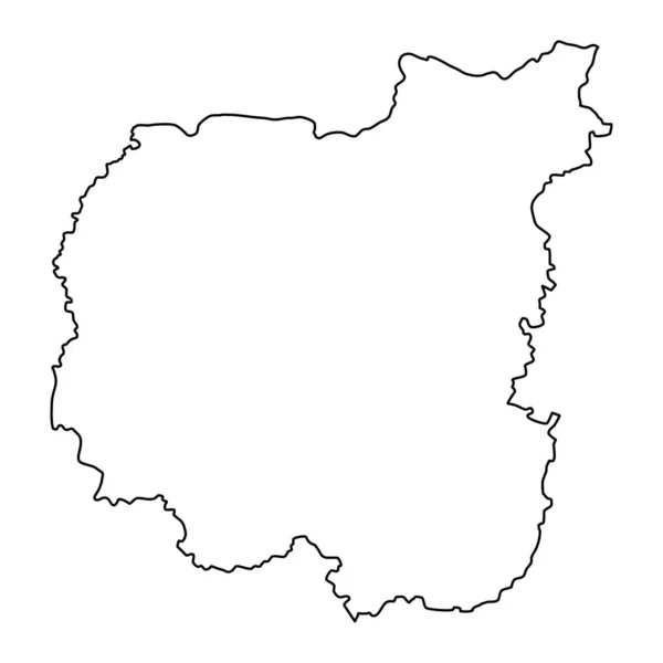Černihivská Mapa Oblasti Provincie Ukrajina Vektorová Ilustrace — Stockový vektor