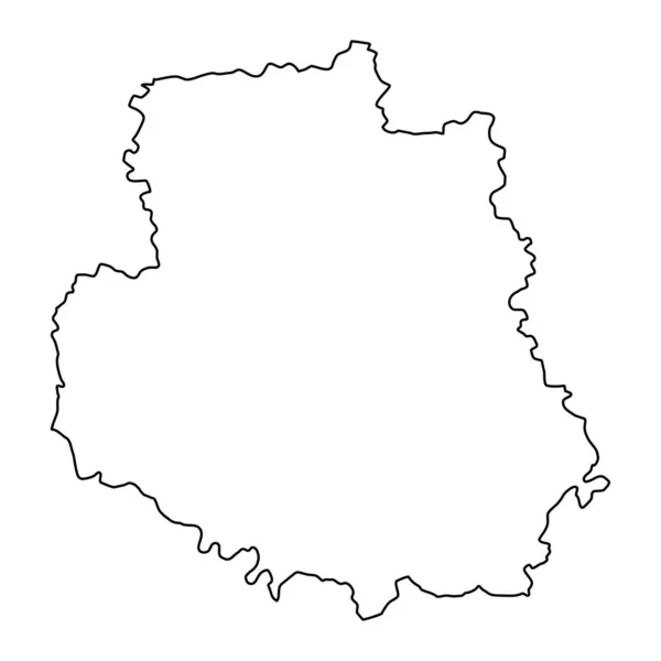 Karte Des Oblast Winnyzja Provinz Der Ukraine Vektorillustration — Stockvektor