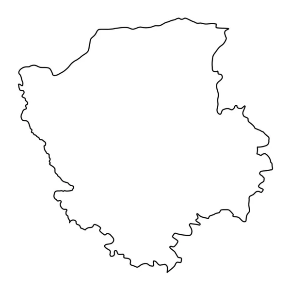 Mapa Volynské Oblasti Provincie Ukrajina Vektorová Ilustrace — Stockový vektor
