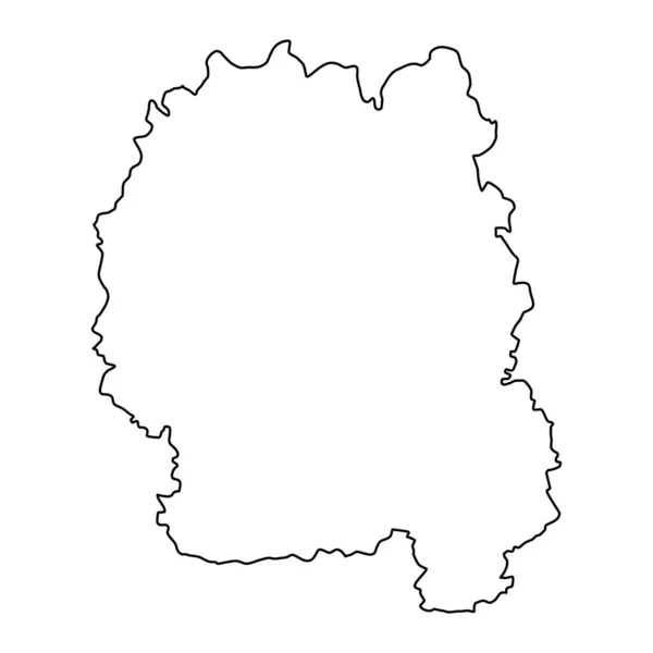 Karte Des Gebiets Zhytomyr Provinz Der Ukraine Vektorillustration — Stockvektor