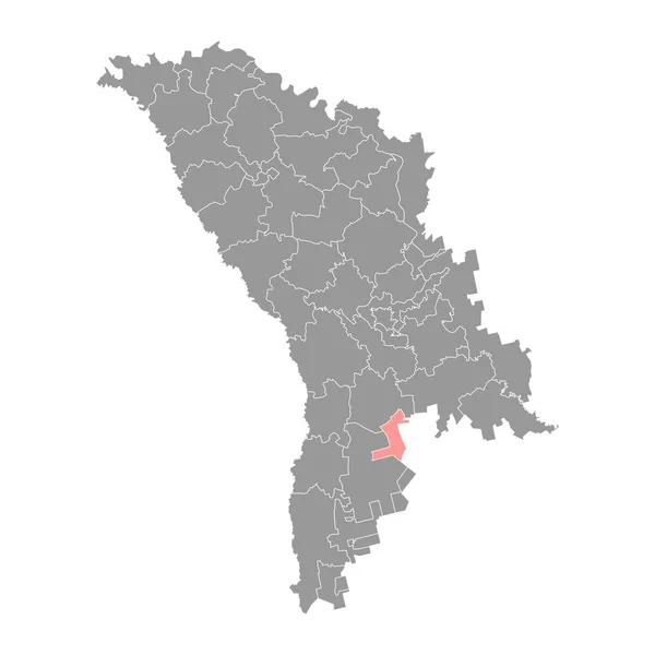 Mapa Distrito Basarabeasca Província Moldávia Ilustração Vetorial —  Vetores de Stock