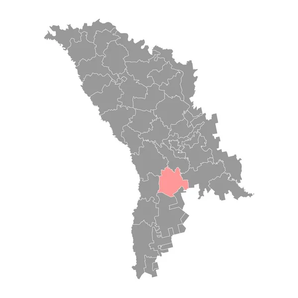 Cimislia District Map Province Moldova 일러스트 — 스톡 벡터