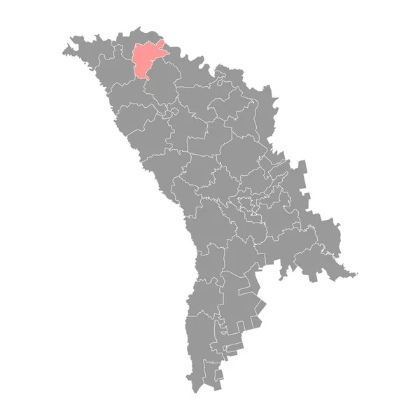 Mapa Del Distrito Donduseni Provincia Moldova Ilustración Vectorial — Vector de stock