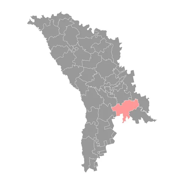 コセニ地区図モルドバ共和国 ベクターイラスト — ストックベクタ