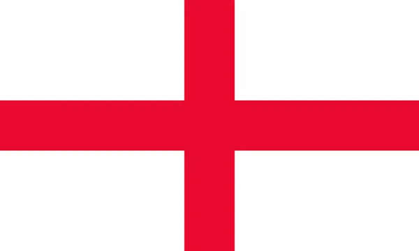 Bandeira Inglaterra Cores Oficiais Proporção Ilustração Vetorial —  Vetores de Stock