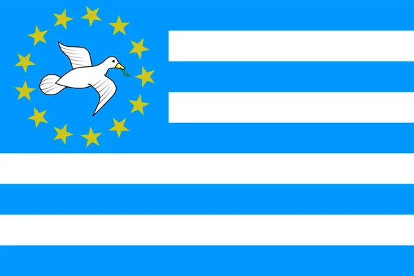 Federal Republic Southern Cameroons Flag Official Colors Proportion Vector Illustration — Archivo Imágenes Vectoriales