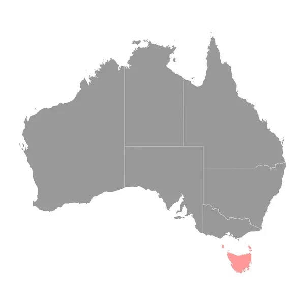 Tasmânia Estado Austrália Ilustração Vetorial —  Vetores de Stock