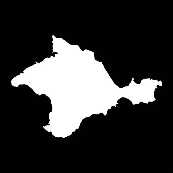 República Autónoma Crimea Mapa Provincia Ucrania Ilustración Vectorial — Vector de stock