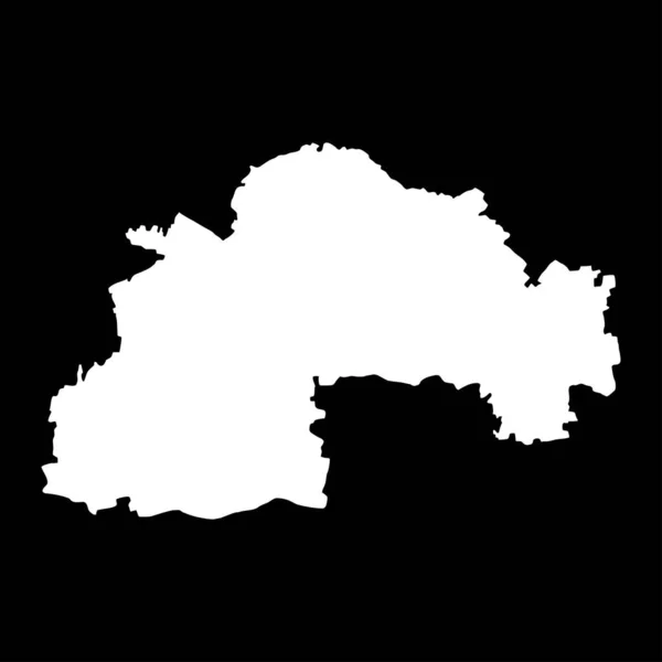 Дніпропетровська Обласна Карта Провінція Україна Приклад Вектора — стоковий вектор