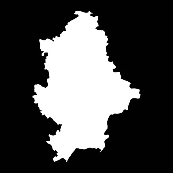 Карта Донецкой Области Провинция Украина Векторная Иллюстрация — стоковый вектор