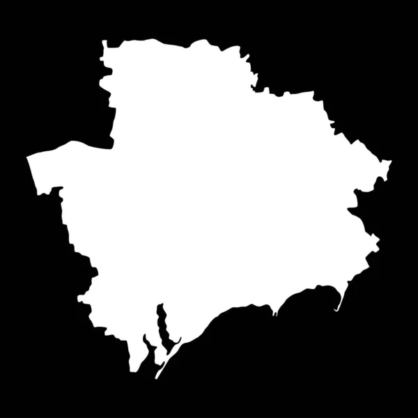Карта Запорожской Области Провинция Украина Векторная Иллюстрация — стоковый вектор