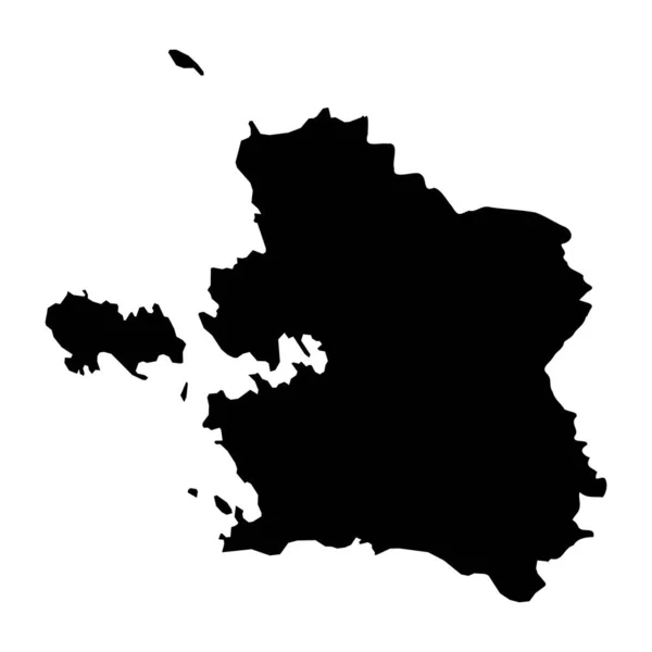 Карта Округа Лаэне Административное Деление Эстонии Векторная Иллюстрация — стоковый вектор