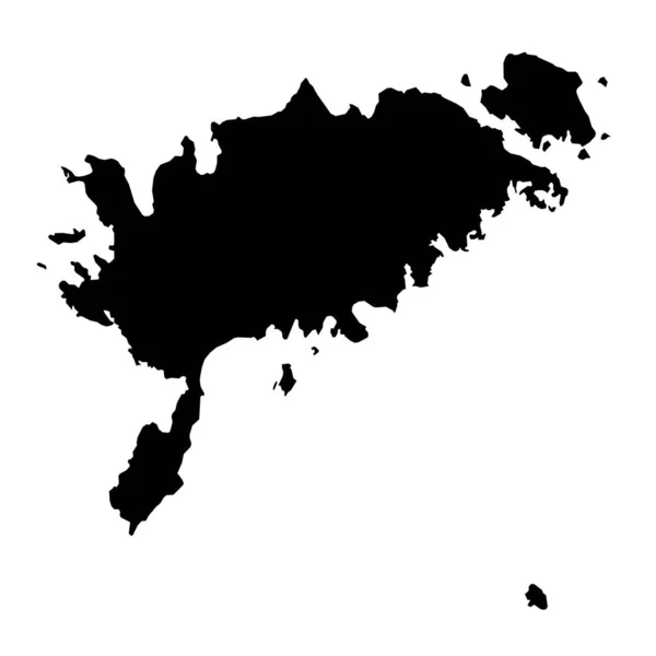 サア郡の地図 エストニアの国家行政区画 ベクターイラスト — ストックベクタ