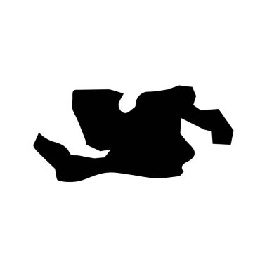 Salaspils Belediyesi haritası, Letonya idari bölümü. Vektör illüstrasyonu.