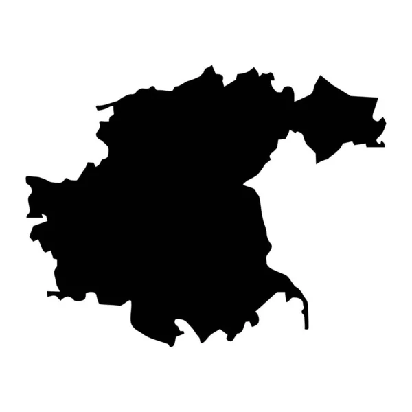 Єкабпільська Районна Карта Адміністративний Поділ Латвії Приклад Вектора — стоковий вектор
