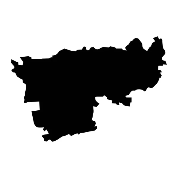 Χάρτης Περιοχής Ogre Διοικητική Διαίρεση Της Λετονίας Εικονογράφηση Διανύσματος — Διανυσματικό Αρχείο