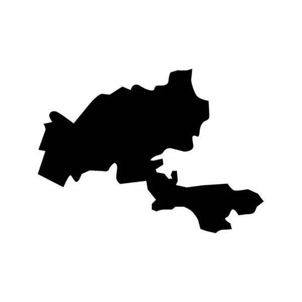 Olaine Belediyesi Haritası Letonya Idari Bölümü Vektör Illüstrasyonu — Stok Vektör