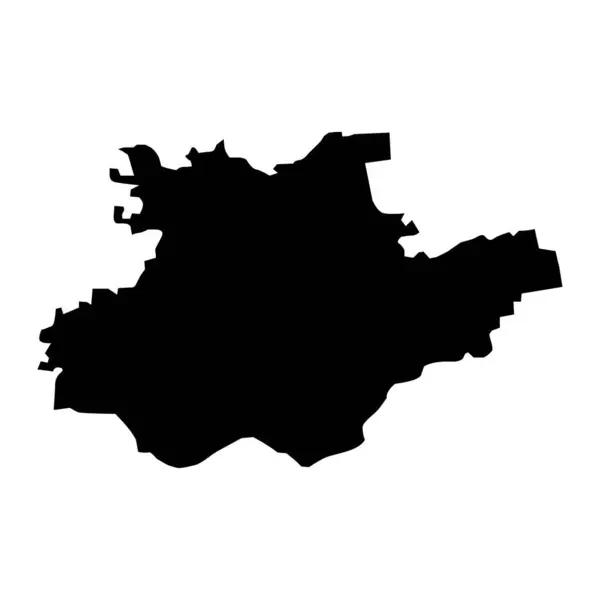 バウスカ地区の地図 ラトビアの行政区画 ベクターイラスト — ストックベクタ