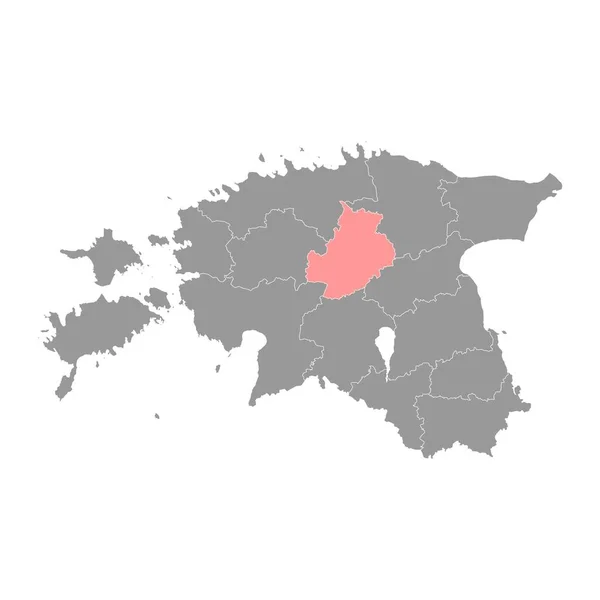 Mapa Del Condado Jarva Subdivisión Administrativa Estatal Estonia Ilustración Vectorial — Vector de stock
