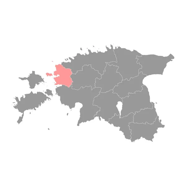 Karte Des Kreises Laane Der Staatlichen Verwaltungseinheit Estlands Vektorillustration — Stockvektor