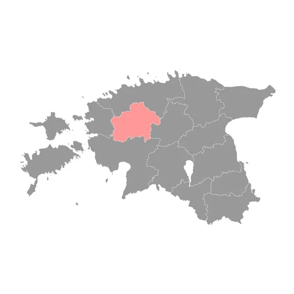 Mapa Condado Rapla Subdivisão Administrativa Estadual Estônia Ilustração Vetorial — Vetor de Stock