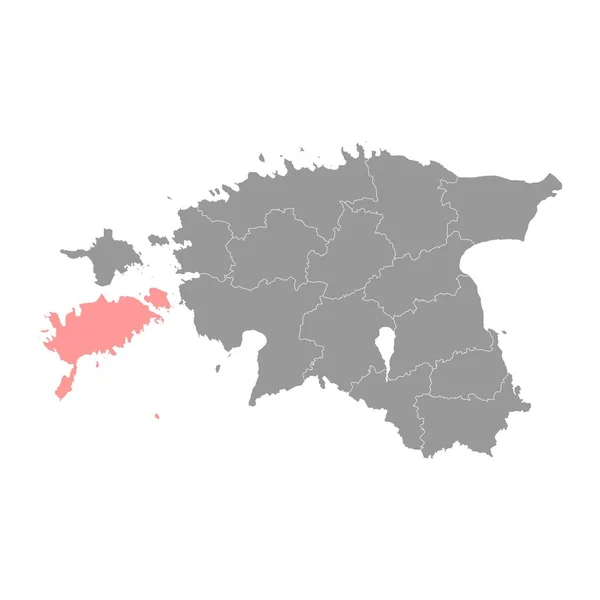 Mapa Condado Saare Subdivisão Administrativa Estadual Estônia Ilustração Vetorial —  Vetores de Stock