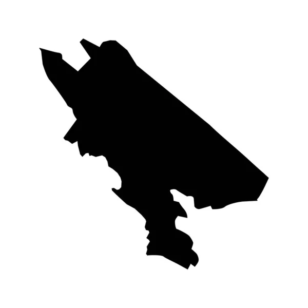 バー自治体地図 モンテネグロの行政区画 ベクターイラスト — ストックベクタ