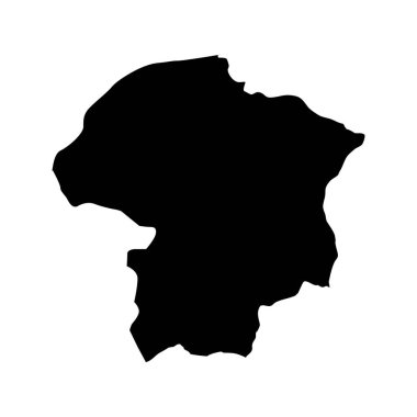 Plav Belediyesi haritası, Karadağ 'ın idari bölümü. Vektör illüstrasyonu.