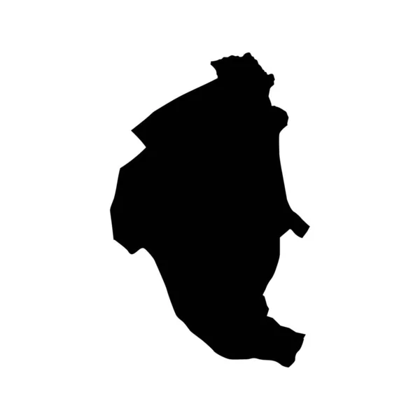 プラジネ自治体地図 モンテネグロの行政区画 ベクターイラスト — ストックベクタ