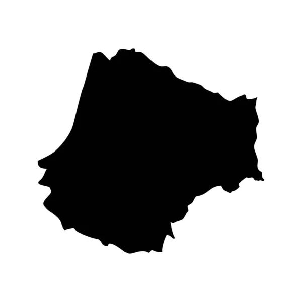 Карта Муниципалитета Розаже Административное Деление Черногории Векторная Иллюстрация — стоковый вектор