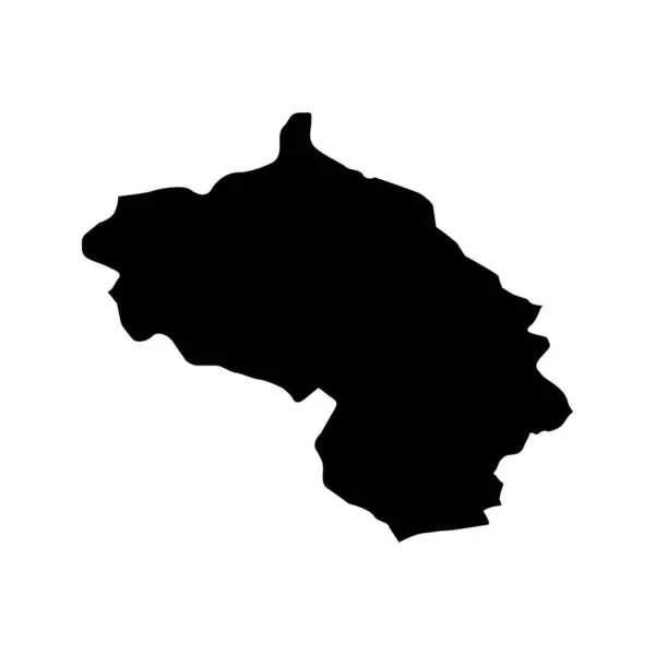 Χάρτης Δήμου Berane Διοικητική Υποδιαίρεση Μαυροβουνίου Εικονογράφηση Διανύσματος — Διανυσματικό Αρχείο