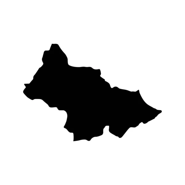 비엘로 Bijelo Polje Municipality Map 몬테네그로의 일러스트 — 스톡 벡터
