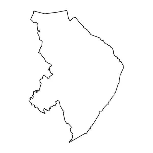北カレリア州地図 フィンランドの地域 ベクターイラスト — ストックベクタ