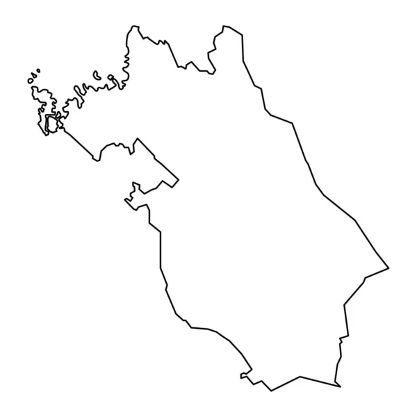 Mapa Central Ostrobothnia Región Finlandia Ilustración Vectorial — Vector de stock