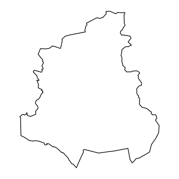 Χάρτης Kainuu Περιοχή Της Φινλανδίας Εικονογράφηση Διανύσματος — Διανυσματικό Αρχείο