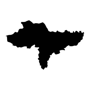 Brod Posavina ilçe haritası, Hırvatistan 'ın alt bölümleri. Vektör illüstrasyonu.