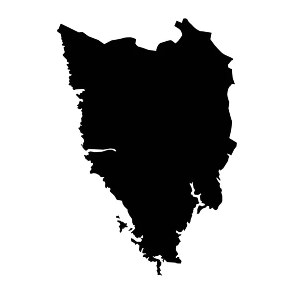 Mapa Condado Brod Posavina Subdivisões Croácia Ilustração Vetorial — Vetor de Stock