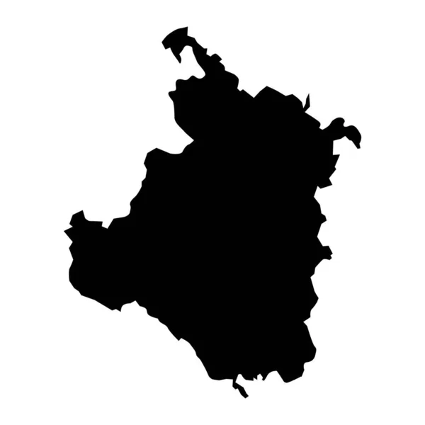 Mapa Condado Karlovac Subdivisões Croácia Ilustração Vetorial — Vetor de Stock