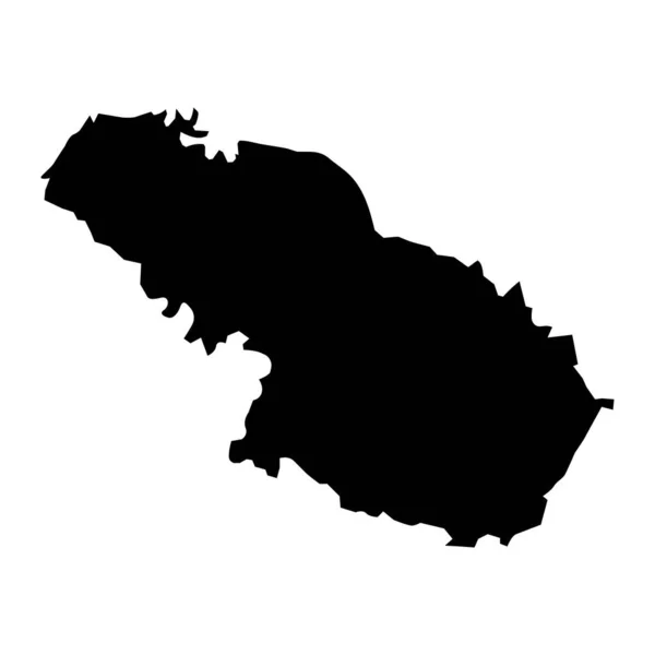 Brod Posavina县地图 克罗地亚分区 矢量说明 — 图库矢量图片