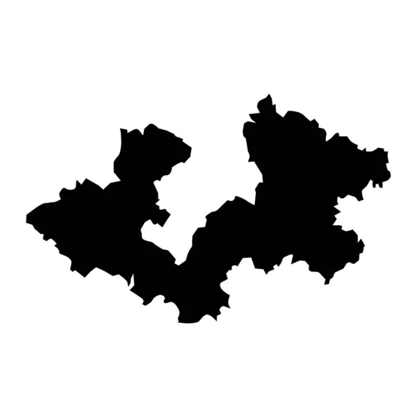Carte Comté Zagreb Subdivisions Croatie Illustration Vectorielle — Image vectorielle