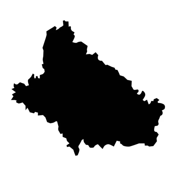 広いポサビナ郡地図 クロアチアの小区分 ベクターイラスト — ストックベクタ