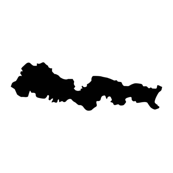 Χάρτης Της Επαρχίας Μπροντ Ποζαβίνα Υποδιαιρέσεις Της Κροατίας Εικονογράφηση Διανύσματος — Διανυσματικό Αρχείο