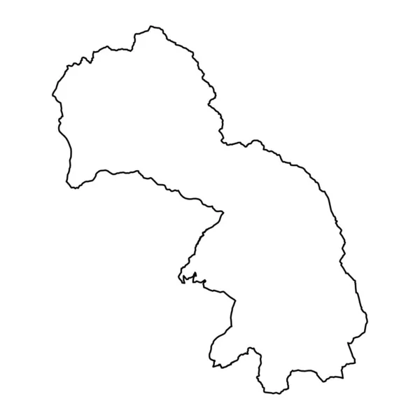 Karte Des Kreises Kukes Verwaltungsgliederung Albaniens Vektorillustration — Stockvektor