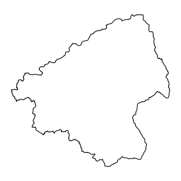 Karte Des Kreises Elbasan Verwaltungsgliederung Albaniens Vektorillustration — Stockvektor