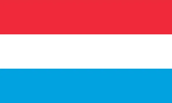 Флаг Люксембурга Официальные Цвета Пропорции Векторная Иллюстрация — стоковый вектор