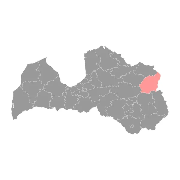 Karte Der Gemeinde Balvi Verwaltungsbezirk Von Lettland Vektorillustration — Stockvektor